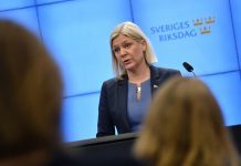 Sweden’s First Female Prime Minister Quits Hours Into Position