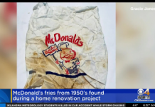 McDonald’s Fries From 1950s Found During Home Renovation Project