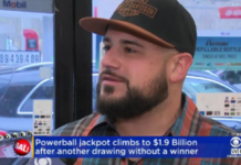 Powerball Jackpot Climbs To $1.9 Billion