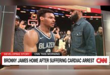 Bronny James Home After Suffering Cardiac Arrest