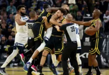 Multiple Players Ejected After Early Altercation In Timberwolves Win Over The Warriors