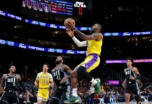 Lebron James Not Thinking About His Age As Los Angeles Lakers Suffer Defeat Against The Atlanta Hawks