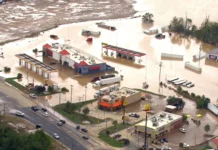 Aerial Video Shows Devastating Floods In North Carolina