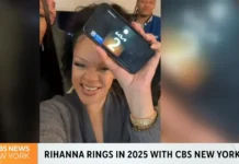 Rihanna Rings In 2025 With CBS News New York