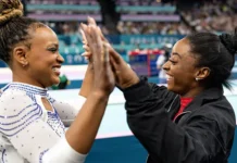 Simone Biles Says Gymnastics Rivalry With Friend Rebeca Andrade Has ‘Pushed The Sport Forward’