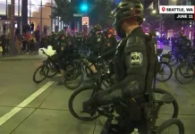 Fireworks Explode During Protests In Seattle