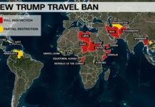 Trump Bans Or Limits Travelers From 19 Countries